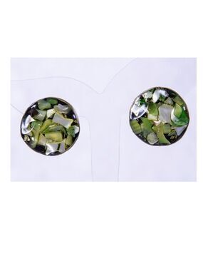 VINTAGE Lucite CLIP ON EARRINGS 50s-60s